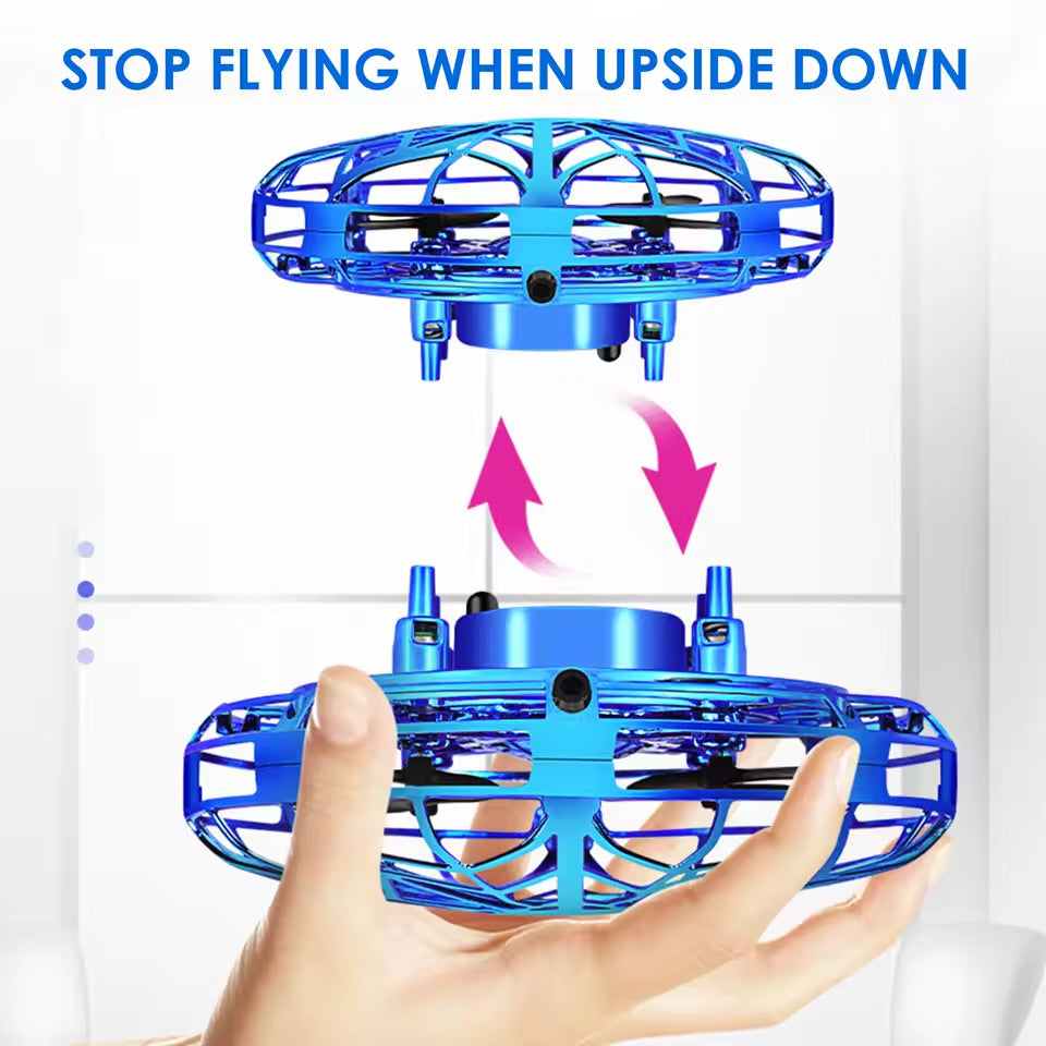 Mini dron UFO sa upravljanjem pokretom ruke i LED svetlima – slika 2