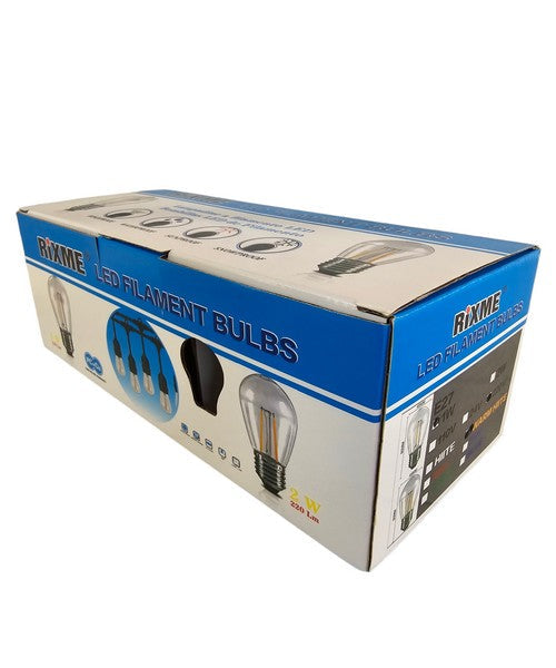 Dekorativne LED filament sijalice E27 2W – pakovanje