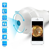 Panoramska WiFi kamera u sijaličnom grlu, pregled 360 stepeni
