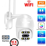 Rotirajuća PTZ WiFi kamera 8 MP sa dva objektiva i 10x zumom
