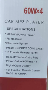 Kompaktni auto radio MP3 4 x 60 W sa Bluetooth vezom