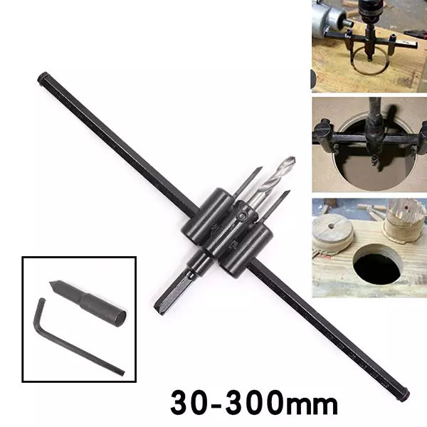Podesivi kružni sekač otvora 30–300 mm za bušilicu