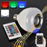 RGB LED sijalica E27 sa Bluetooth zvučnikom i daljinskim