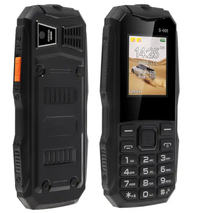 Izdržljivi mobilni telefon sa dve SIM kartice i LED lampom – slika 3