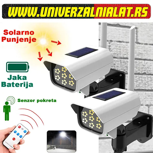 Solarni LED reflektor u obliku nadzorne kamere