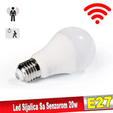 LED sijalica sa senzorom pokreta 20 W, belo svetlo