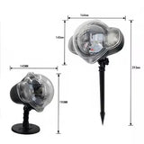 LED projektor snežnih pahulja, IP65, domet do 15 m