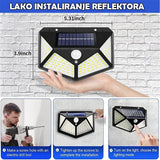 Solarni LED reflektor sa senzorom pokreta, set od 4 komada