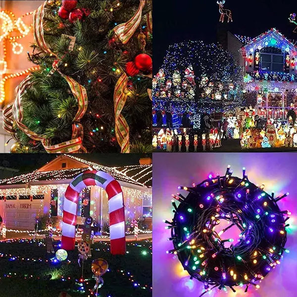 Novogodišnje lampice 50 m, 500 LED, šarene – IP65 – slika 2
