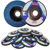Set lepezastih brusnih ploča 115 mm, 10 komada