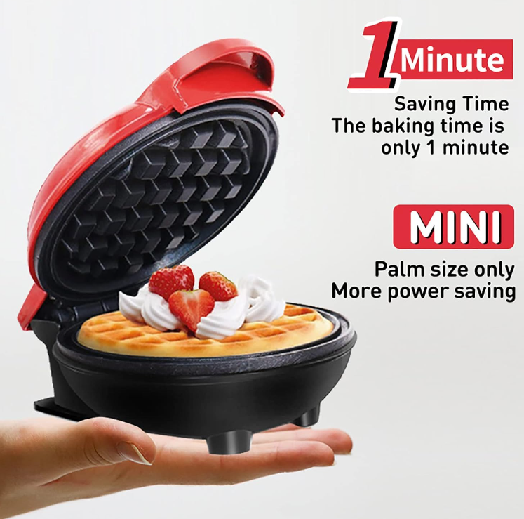 Mini aparat za vafle 350W sa dva grejna elementa – slika 8