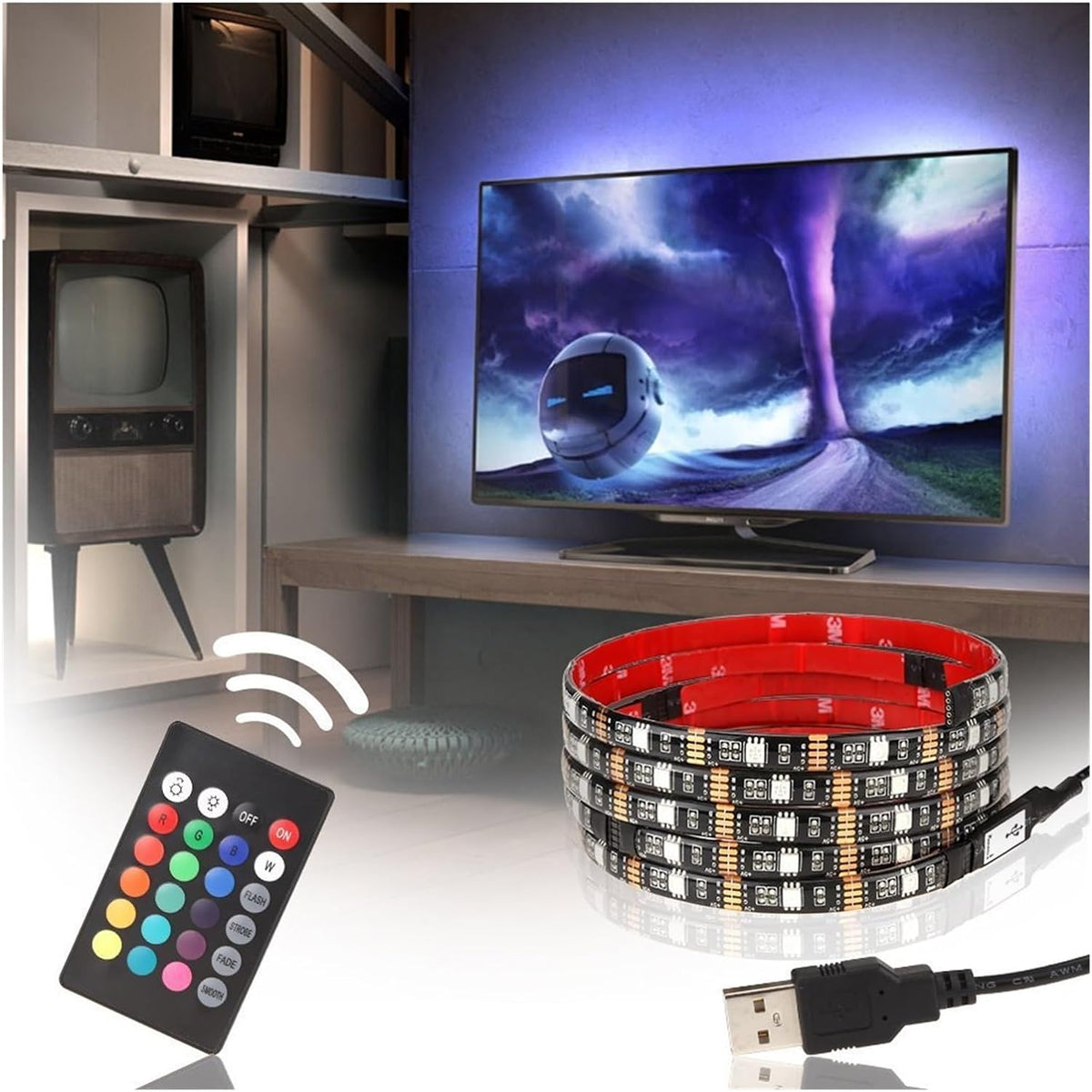 RGB LED traka za pozadinsko osvetljenje TV-a – 3 m