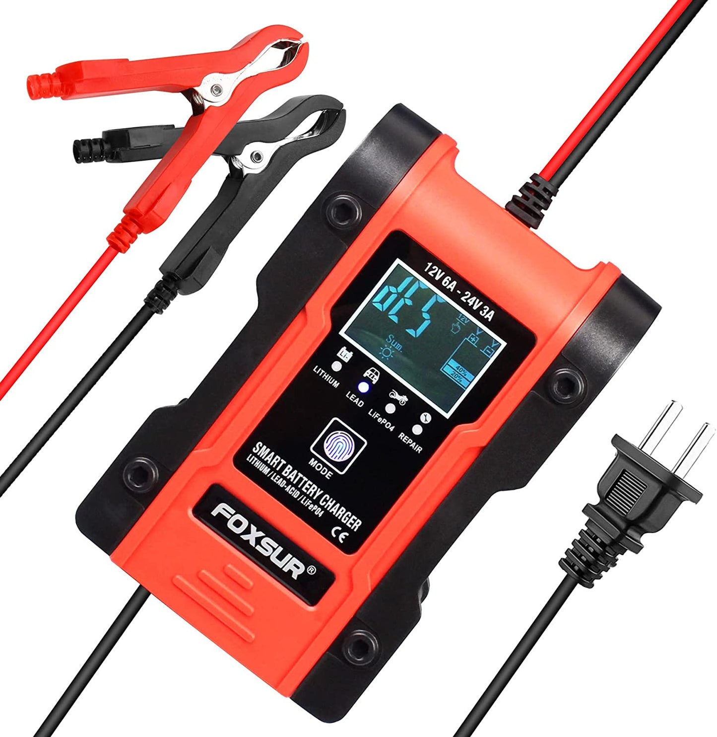Pametni punjač akumulatora 12V 6A i 24V 3A – 6 do 120 Ah
