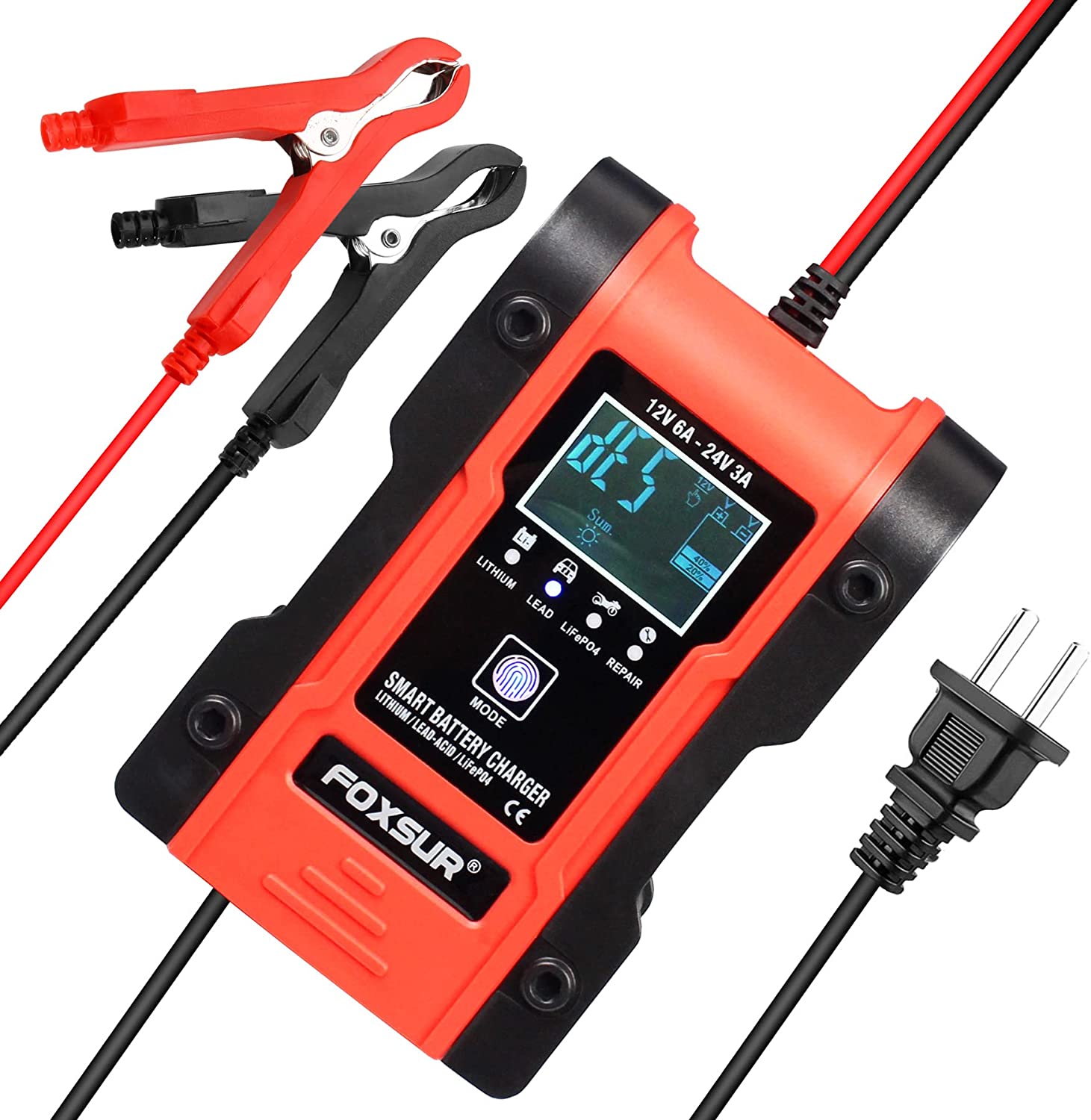 Pametni punjač akumulatora 12V 6A i 24V 3A – 6 do 120 Ah