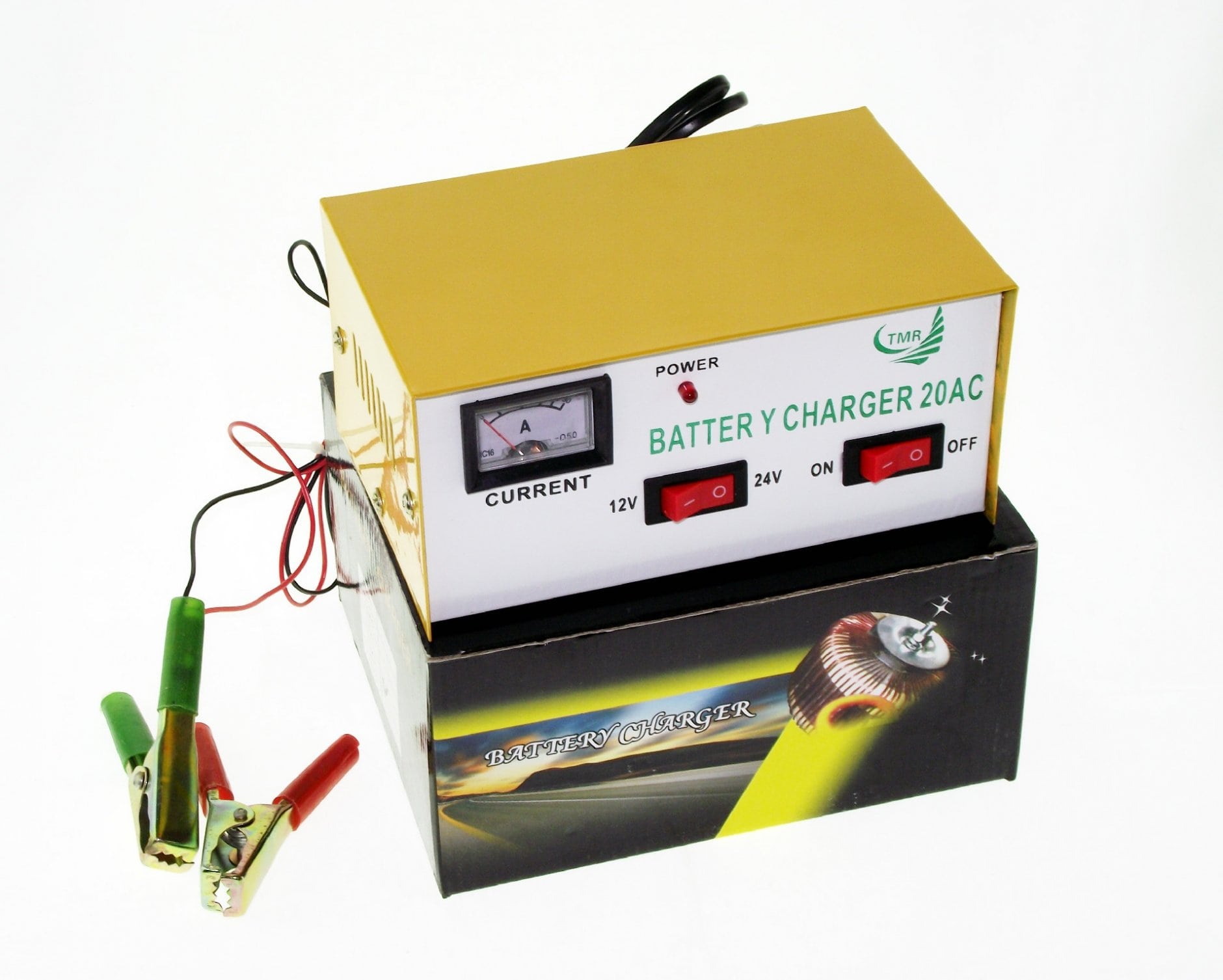 Punjač akumulatora 20A za 12V i 24V sa instrumentom