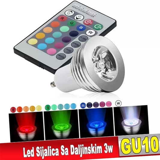 RGB Led Sijalica GU10 3w