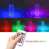 Kristalna RGB lampa sa 16 boja i daljinskim upravljačem