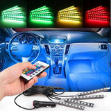 LED RGB trakice za enterijer automobila sa daljinskim
