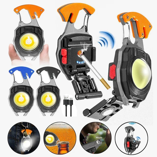 COB lampa privezak 6 u 1 sa sekačem pojasa i zviždaljkom – slika 3