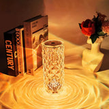 Stona LED lampa sa kristalima na dodir