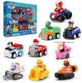 Set od 9 figurica sa poteznim autićima