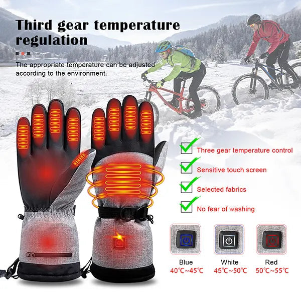 Ski rukavice sa grejačem i tri nivoa temperature