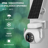 Solarna WiFi kamera 4 MP sa rotacijom i baterijom 7800 mAh