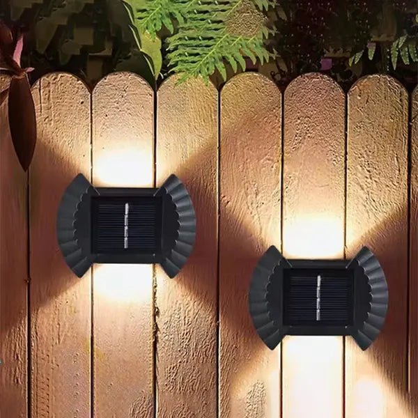 Solarne zidne lampe za dvorište – set od 4, gore i dole – slika 3