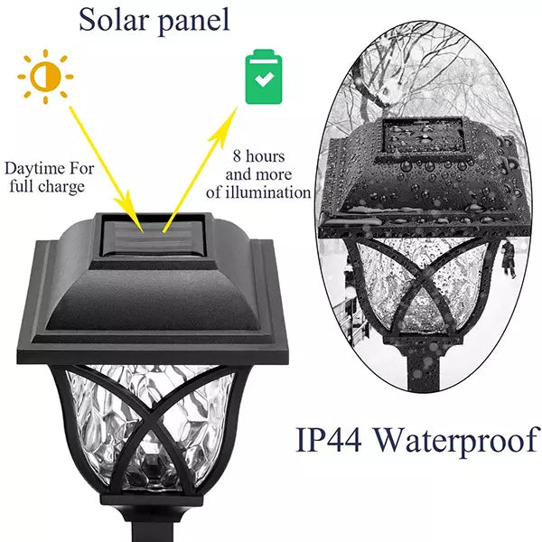 Solarne lampe fenjeri za dvorište – 6 komada, 43 cm – slika 3
