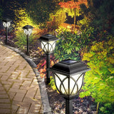 Solarne lampe fenjeri za dvorište, 6 komada, belo svetlo