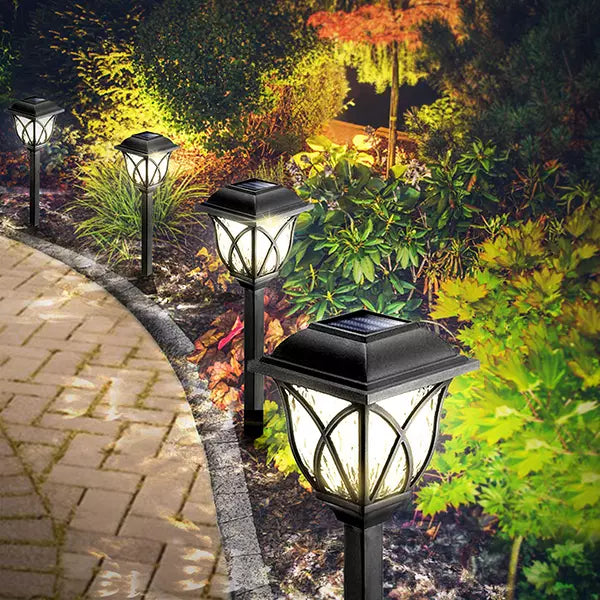 Solarne lampe fenjeri za dvorište – 6 komada, 43 cm