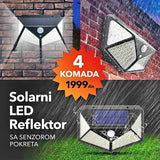 Solarni LED reflektor sa senzorom pokreta, set od 4 komada