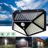 Solarni LED reflektor sa senzorom pokreta, 100 dioda i 3 režima