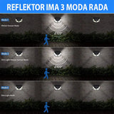 Solarni LED reflektor sa senzorom pokreta, 100 dioda i 3 režima