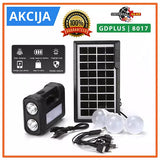 Solarni komplet osvetljenja sa 3 LED sijalice i USB izlazom