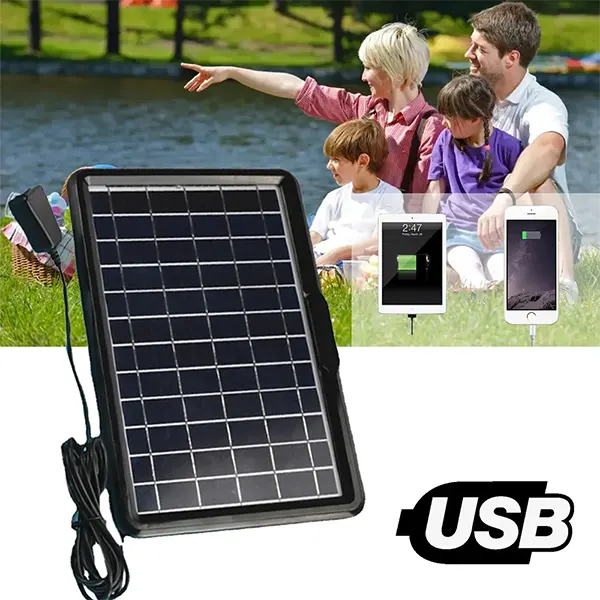 Solarni panel punjač 15W za uređaje na 6V, 9V i 12V