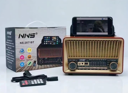 Tranzistor Radio NNS 2071BT - Bluetooth Retro Tranzistor Radio