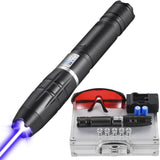Plavi laser sa baterijom 10000 mAh i 5 dodataka