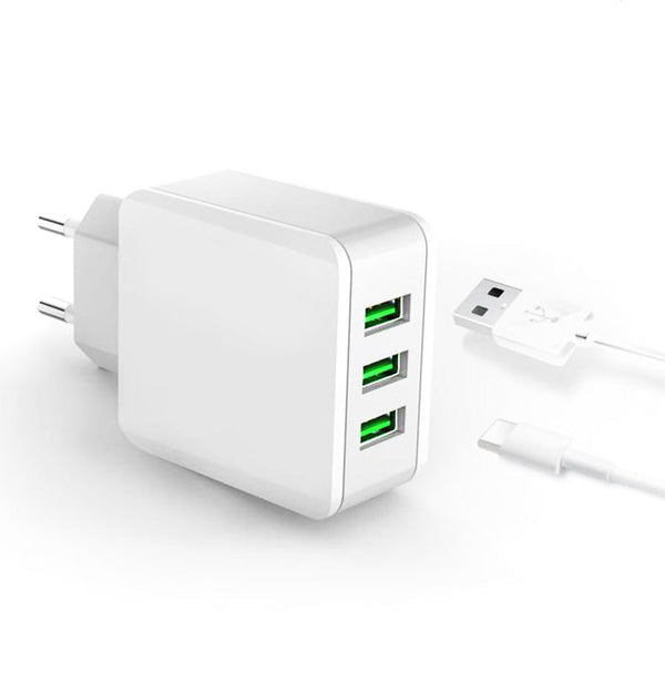 USB punjač sa tri ulaza za više uređaja