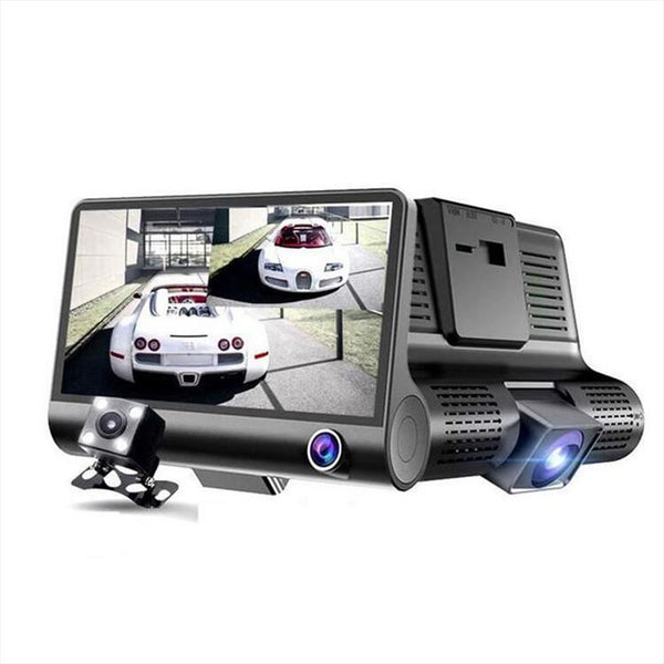 Auto kamera sa ekranom 4 inča i duplim sočivom