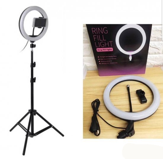 Ring Light prečnika 26 cm sa stativom i držačem za telefon
