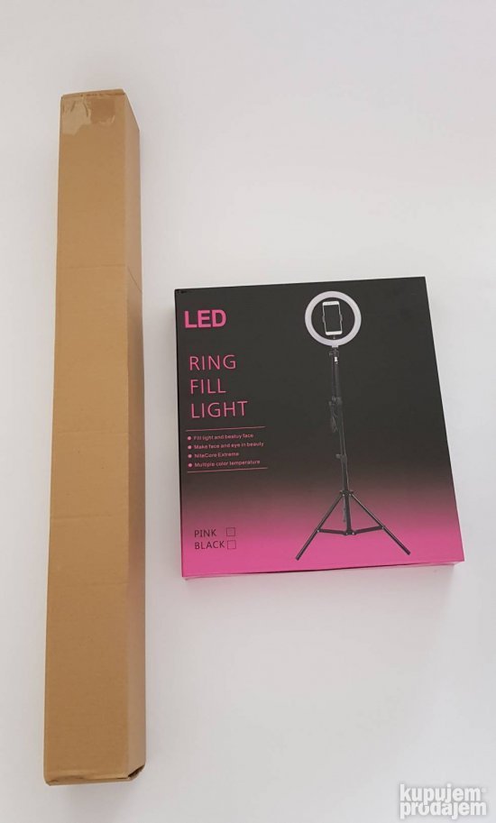 Ring Light prečnika 26 cm sa stativom i držačem za telefon
