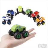 Set od 6 monster autića 8x6x7 cm na potez
