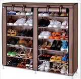 Platneni cipelarnik dupli 118x30x120 cm