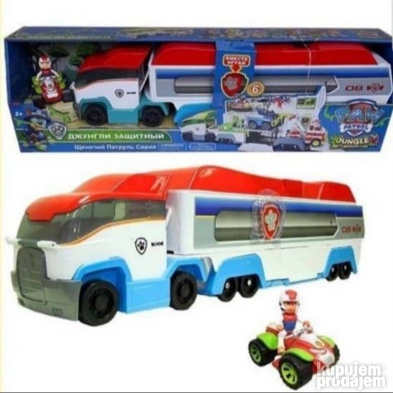 Veliki kamper transporter 72 cm sa vozilom i zvukom