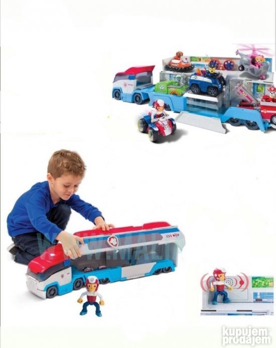 Veliki kamper transporter 72 cm sa vozilom i zvukom – slika 3
