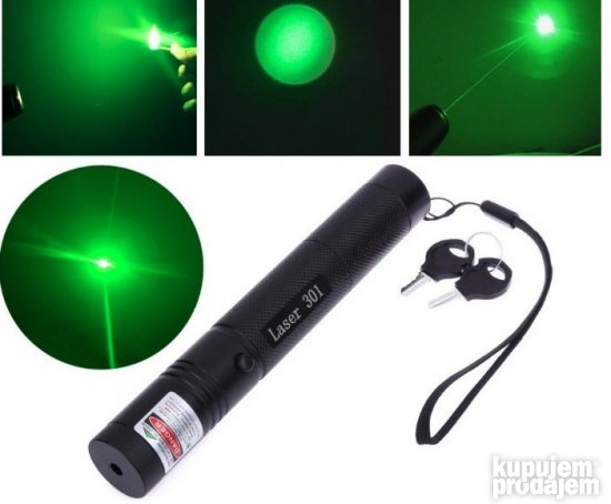 Zeleni laser pointer 532 nm sa podesivim fokusom