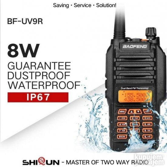 Ručna radio stanica UV-9R IP67 sa 128 kanala