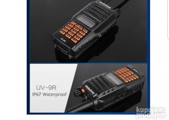 Ručna radio stanica UV-9R IP67 sa 128 kanala – slika 2