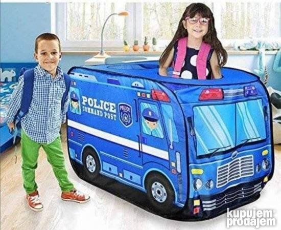 Dečiji šator u obliku autobusa – sklopivi